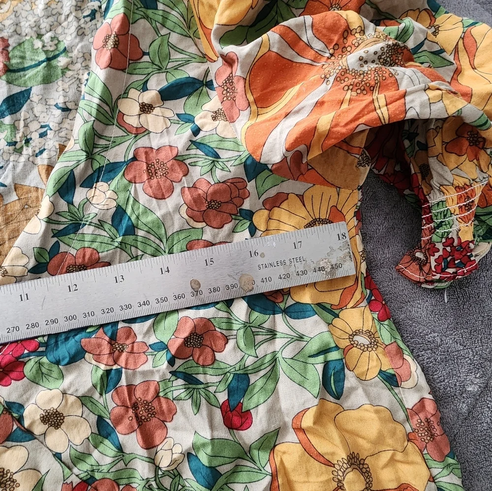 SOPHIA NATURAL LIFE MAXI FLORAL WRAP DRESS NWT SIZE MEDIUM - Picture 14 of 15